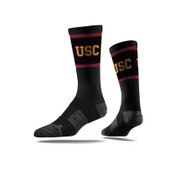 USC Trojans Black Block Classic Crew Sock